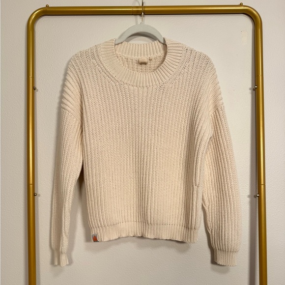 Shxt that I knit classic crewneck sweater pima cotton Women’s Sz M - Picture 1 of 9